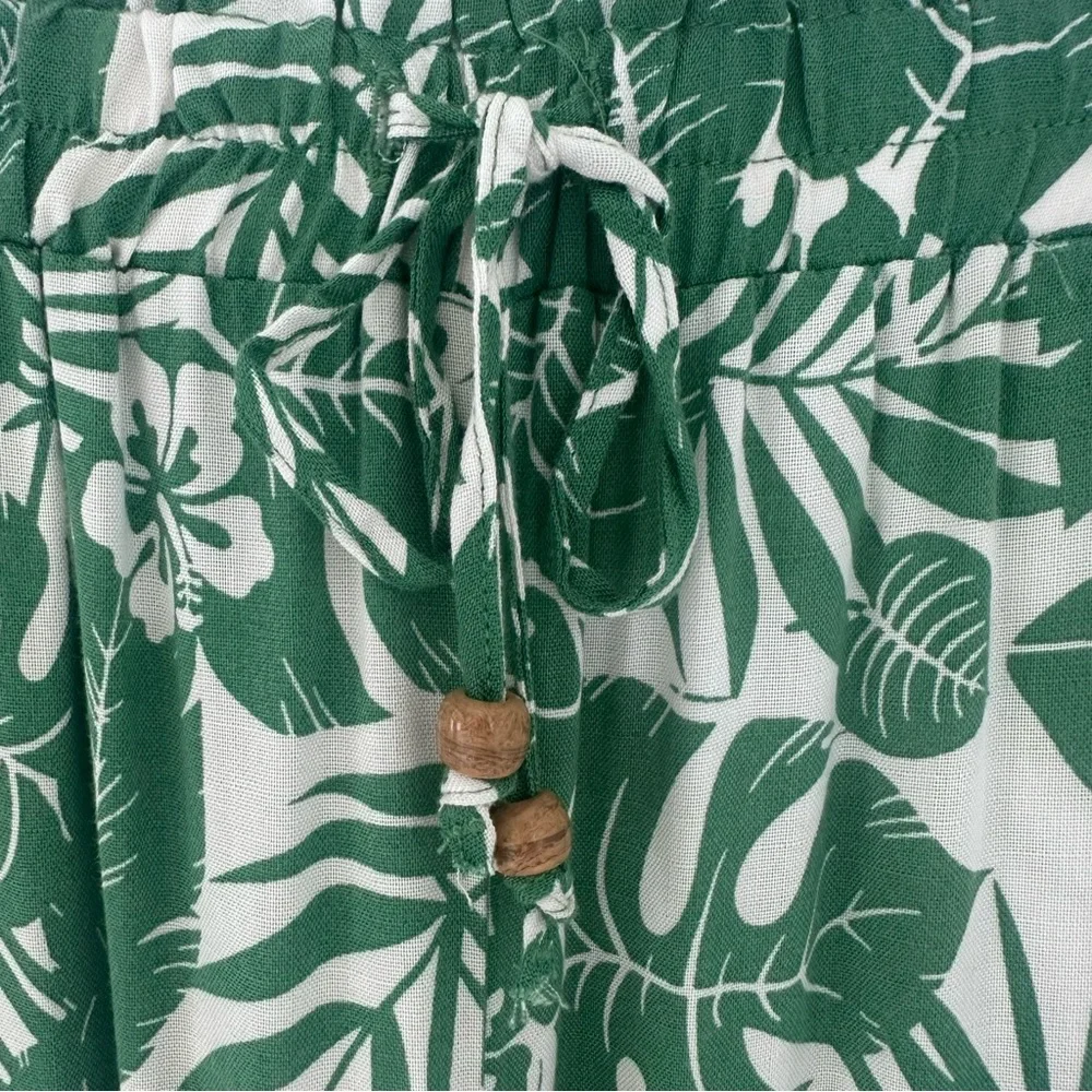 Jane And Delancey Green White Tropical Pants Small Resort Style - Picture 13 of 15